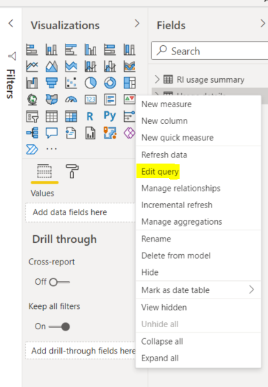 Edit Query